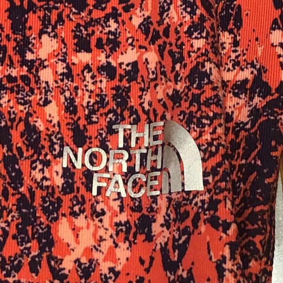 The North Face Orange Blue Abstract Motus Athletic Capri Leggings Size Small - Picture 6 of 15